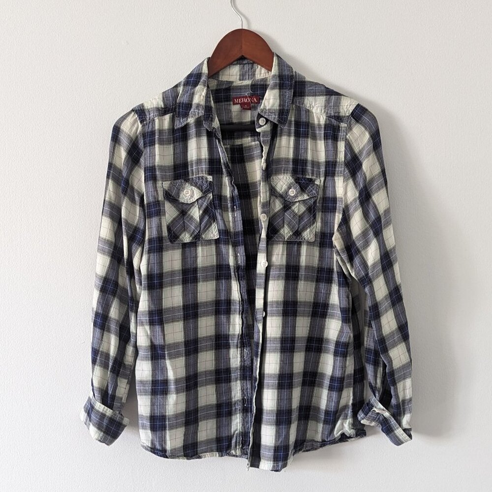 Merona Plaid Button Down